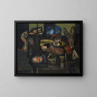 Jankel Adler - Old man looking into a room.webp