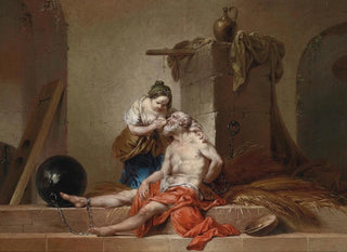 La charité romaine - Januarius Zick — näkymä teoksesta