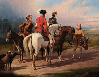 January Suchodolski - Hunting with falcons.webp