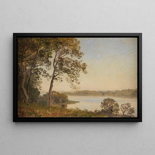 Janus la Cour - Dnische Landschaft mit Blick ber einen Fjord.webp