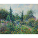 Maalauksen jäljennös Puutarha ja Kanala Octave Mirbeau'n, Les Damps - Camille Pissarro