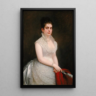 Jared Bradley Flagg - Alice Pike Barney in Wedding Gown.webp