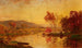 Syksyinen maisemamaalaus, jossa karjaa juomassa joessa - Jasper Francis Cropsey — näkymä teoksesta