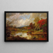 Jasper Francis Cropsey - Syksyinen iltapäivä — kehystetty taideteos seinällä