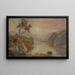 Syksyinen maisemamaalaus - Jasper Francis Cropsey — kehystetty taideteos seinällä