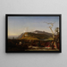 vuoristotalosta Catskill - Jasper Francis Cropsey — kehystetty taideteos seinällä