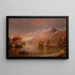 Lac George - Jasper Francis Cropsey — kehystetty taideteos seinällä