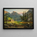 Maison des pionniers, Eagle Cliff, Montagnes Blanches - Jasper Francis Cropsey — kehystetty taideteos seinällä