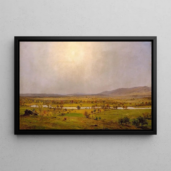 Pompton Plains, New Jersey - Jasper Francis Cropsey — kehystetty taideteos seinällä