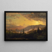 Auringonlasku myrskyn jälkeen vuoristossa Catskill - Jasper Francis Cropsey — kehystetty taideteos seinällä