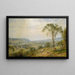 Wyoming-laakso - Jasper Francis Cropsey — kehystetty taideteos seinällä