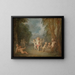 Le royaume de Cupidon - Jean-Antoine Watteau — kehystetty taideteos seinällä