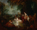Juhlapäivä - Jean-Antoine Watteau — näkymä teoksesta