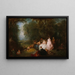 Juhla- ja puutarhajuhla - Jean-Antoine Watteau — kehystetty taideteos seinällä