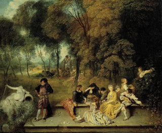 Rakkauden ilot - Jean-Antoine Watteau — näkymä teoksesta