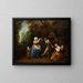 La danse de campagne - Jean-Antoine Watteau — kehystetty taideteos seinällä