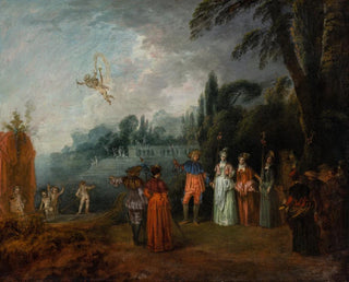 L'Embarquement pour Cythère - Jean-Antoine Watteau — näkymä teoksesta