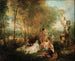 Le Festin de l'amour - Jean-Antoine Watteau — näkymä teoksesta