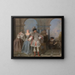 Les Comédiens français - Jean-Antoine Watteau — kehystetty taideteos seinällä