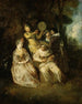 La sérénade italienne - Jean-Antoine Watteau — näkymä teoksesta