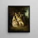 La sérénade italienne - Jean-Antoine Watteau — kehystetty taideteos seinällä