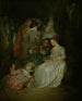 Täydellinen sopimus - Jean-Antoine Watteau — näkymä teoksesta