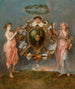 L: Musiikin ja komedian yhdistäminen - Jean-Antoine Watteau — näkymä teoksesta