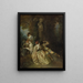 Haluatko voittaa kauniit - Jean-Antoine Watteau — kehystetty taideteos seinällä