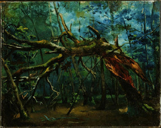 Un arbre tombé - Jean-Baptiste-Camille Corot — näkymä teoksesta