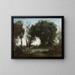 Eräänä aamuna, nymfien tanssi - Jean-Baptiste-Camille Corot — kehystetty taideteos seinällä