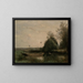 Un étang à Mortain - Jean-Baptiste-Camille Corot — kehystetty taideteos seinällä