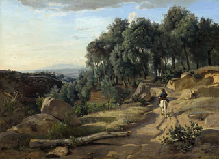 Maisema lähellä Volterraa - Jean-Baptiste-Camille Corot — näkymä teoksesta