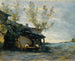 Un café à Vaugirard - Jean-Baptiste-Camille Corot — näkymä teoksesta