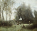Le Pont des rendez-vous - Jean-Baptiste-Camille Corot — näkymä teoksesta