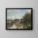 Arleux-du-Nord, le Moulin Drocourt sur la Sens - Jean-Baptiste-Camille Corot — kehystetty taideteos seinällä
