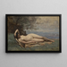 Bacchante meren rannalla - Jean-Baptiste-Camille Corot — kehystetty taideteos seinällä