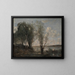 Le batelier parmi les roseaux - Jean-Baptiste-Camille Corot — kehystetty taideteos seinällä