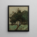 Boulogne-sur-Mer, syvä polku puiden alla, Corot — kehystetty taidejuliste