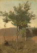 Puut iltavalon vaikutuksesta - Jean-Baptiste-Camille Corot — näkymä teoksesta
