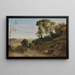 Napolin maalaus - Jean-Baptiste-Camille Corot — kehystetty taideteos seinällä