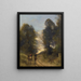 Gallialaiset ratsut maisemassa - Jean-Baptiste-Camille Corot — kehystetty taideteos seinällä