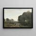 Chaville aamu keväällä - Jean-Baptiste-Camille Corot — kehystetty taideteos seinällä