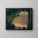 Nemi-järvi maalaus - Jean-Baptiste-Camille Corot — kehystetty taideteos seinällä