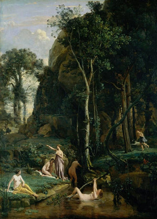 JeanBaptisteCamille Corot - Diana and Actaeon Diana Surprised in Her Bath.webp