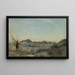 Dunkerque-maalaus Katkarapojen kalastaja - Jean-Baptiste-Camille Corot — kehystetty taideteos seinällä