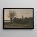 Enneryn maalaus lähellä Auversia - Jean-Baptiste-Camille Corot — kehystetty taideteos seinällä