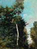 Metsä Côte de Grâce Honfleur - Jean-Baptiste-Camille Corot — näkymä teoksesta