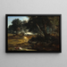 Fontainebleaun metsän maalaus - Jean-Baptiste-Camille Corot — kehystetty taideteos seinällä
