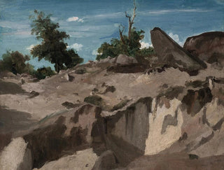 Fort de Fontainebleau au plateau BRL - Jean-Baptiste-Camille Corot — näkymä teoksesta