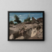 Fort de Fontainebleau au plateau BRL - Jean-Baptiste-Camille Corot — kehystetty taideteos seinällä